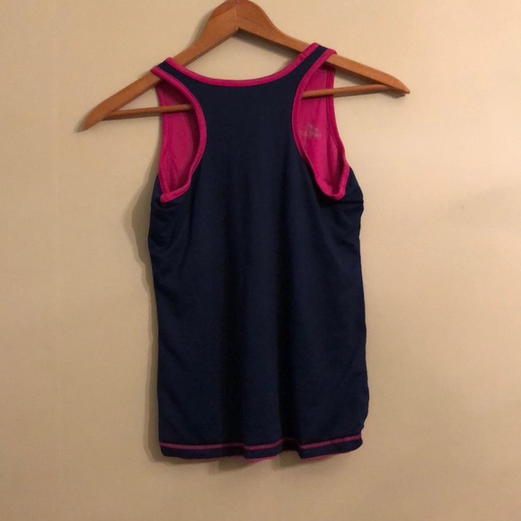 Pink/Navy L.L. Bean Racerback Tank - Picture 4 of 5